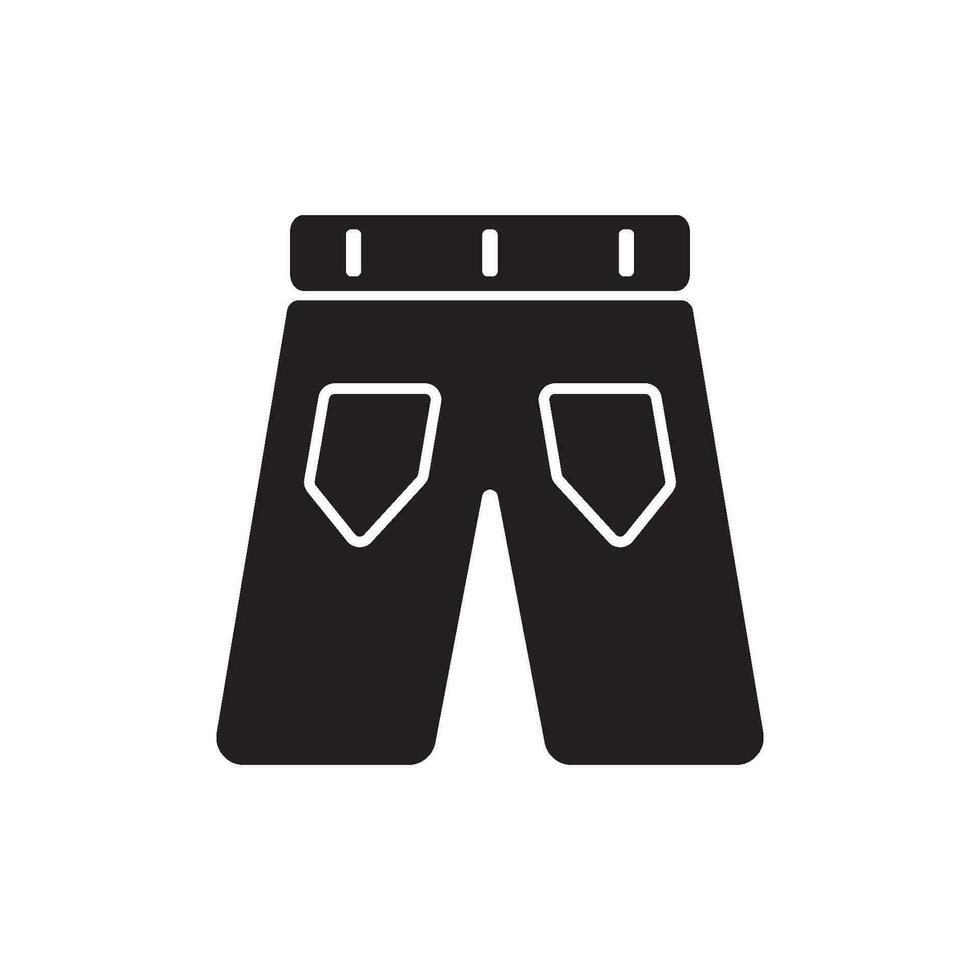 vector shorts icoon logo vector ontwerp sjabloon