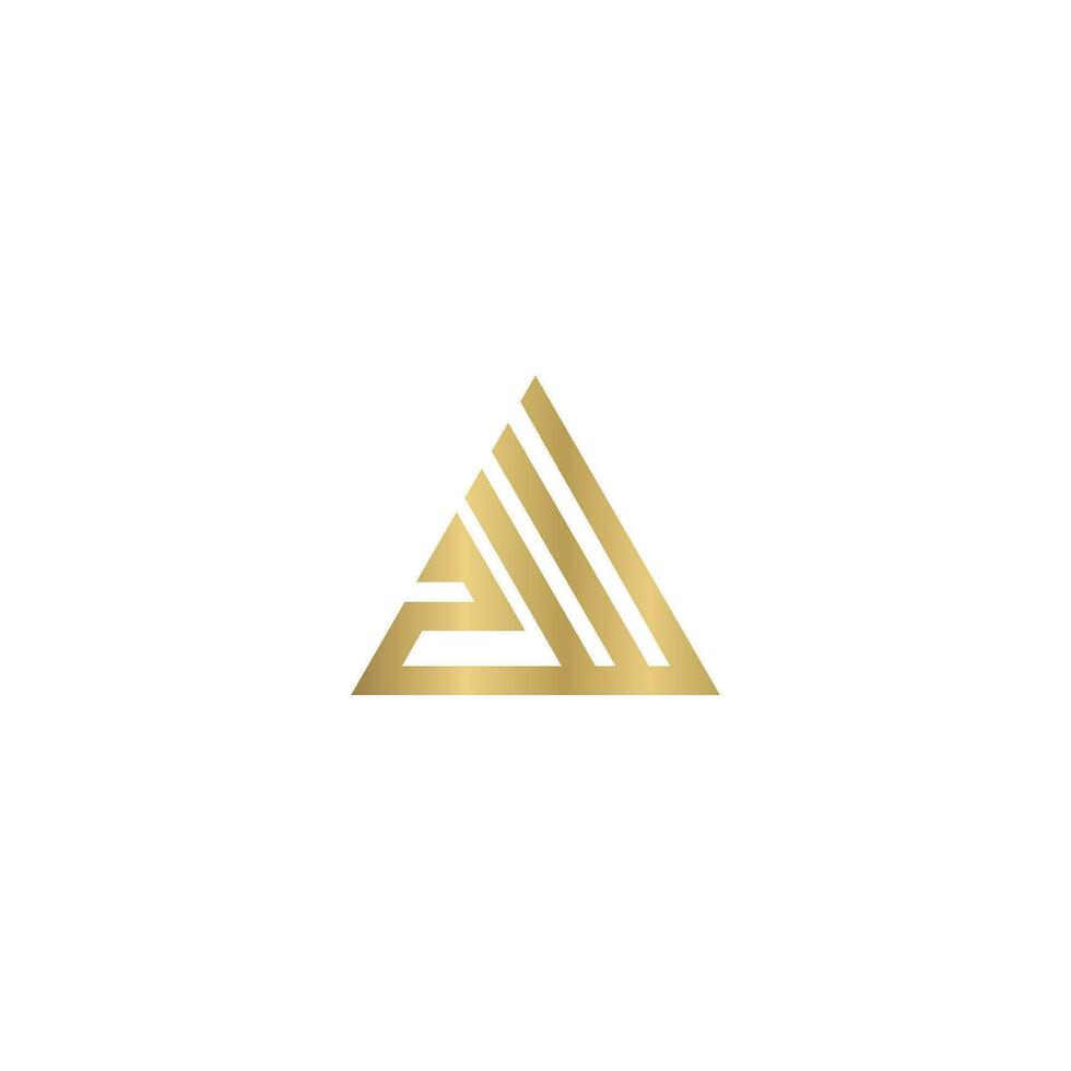 alfabet brieven initialen monogram logo wz, zw, z en w vector