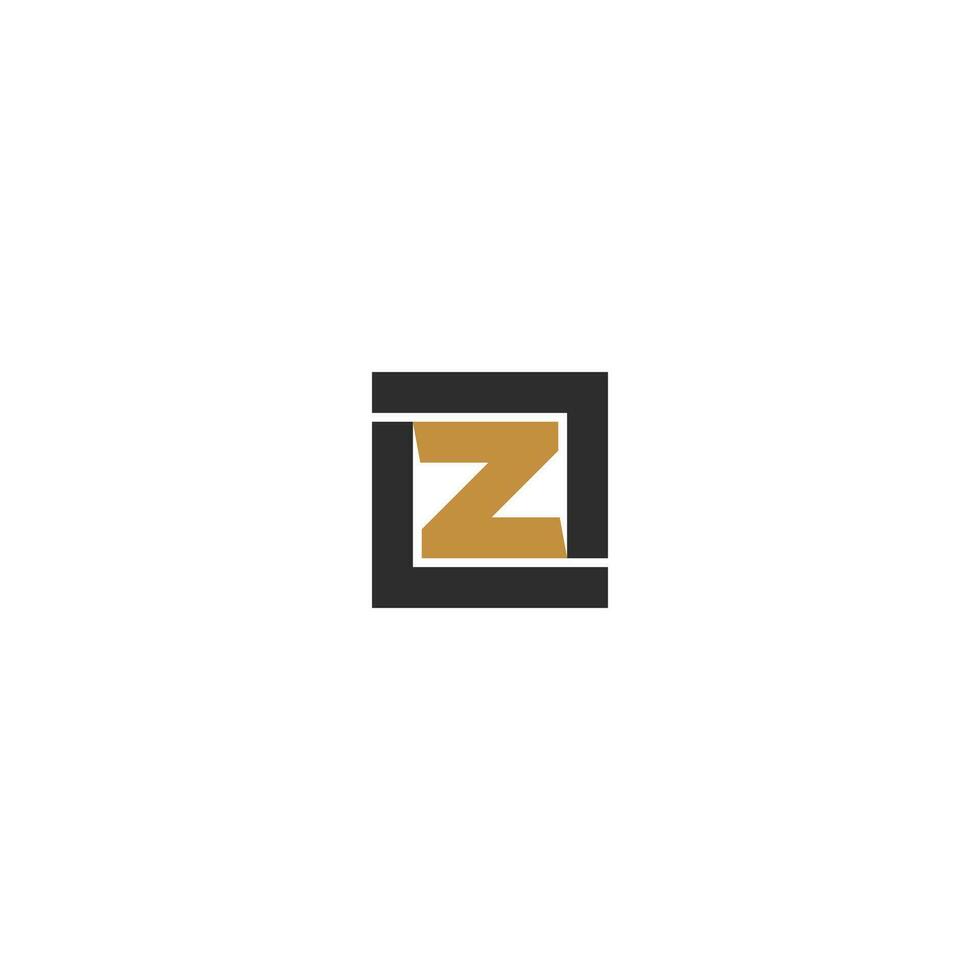 alfabet initialen logo zl, lz, z en l vector