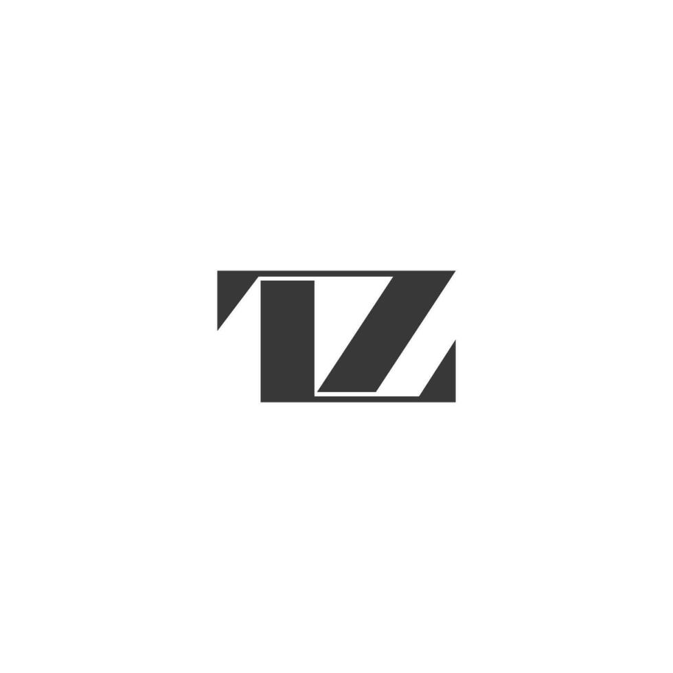 alfabet initialen logo zl, lz, z en l vector