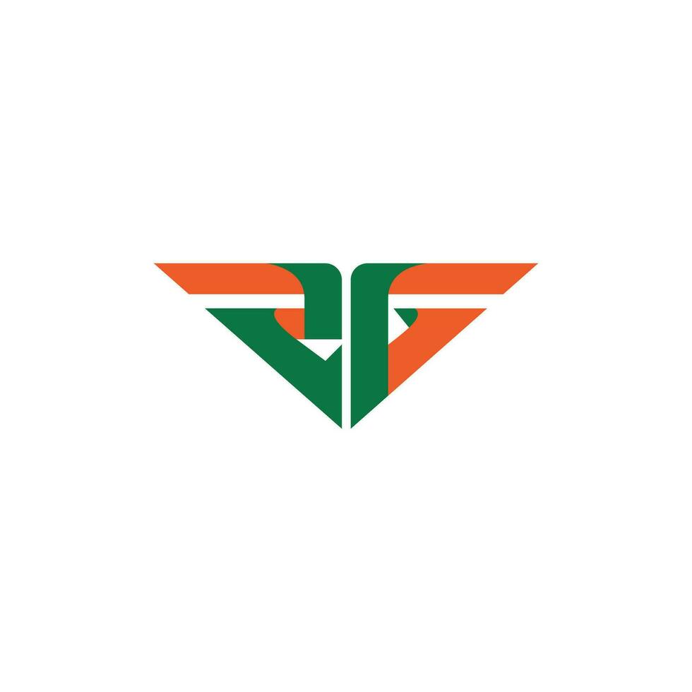 gz, zg, g en z abstract eerste monogram brief alfabet logo ontwerp vector