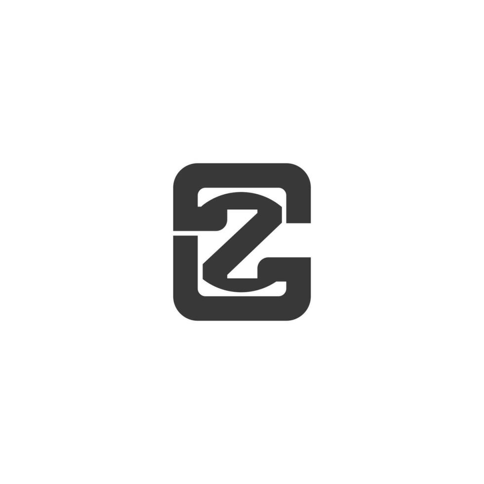 gz, zg, g en z abstract eerste monogram brief alfabet logo ontwerp vector