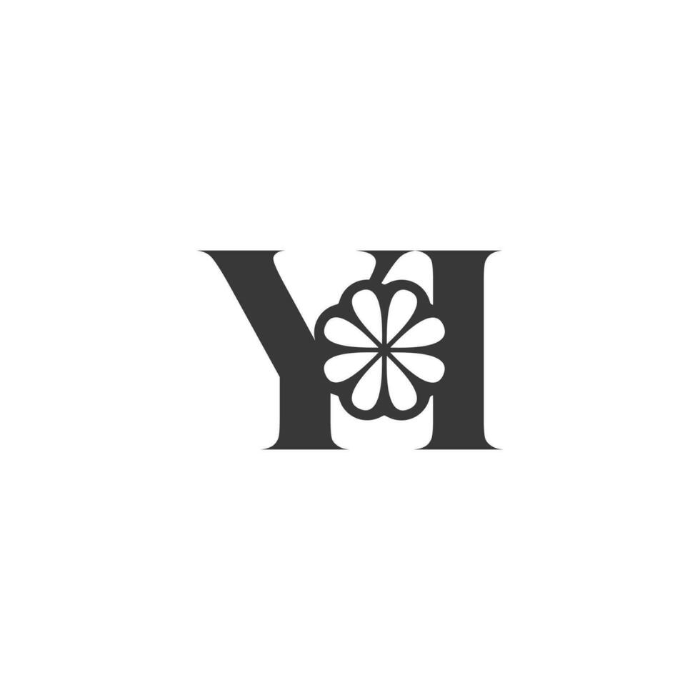 alfabet letters initialen monogram logo yi, iy, y en i vector