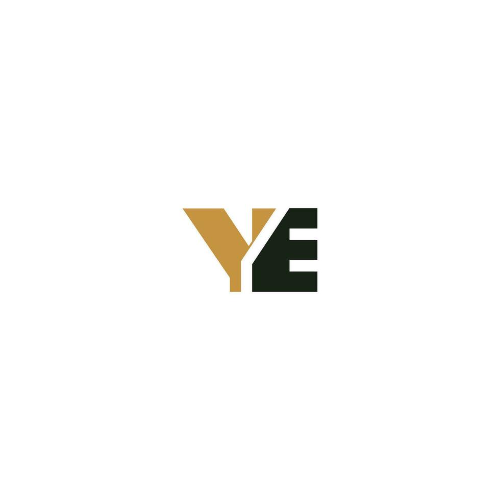 alfabet letters initialen monogram logo ey, ye, e en y vector