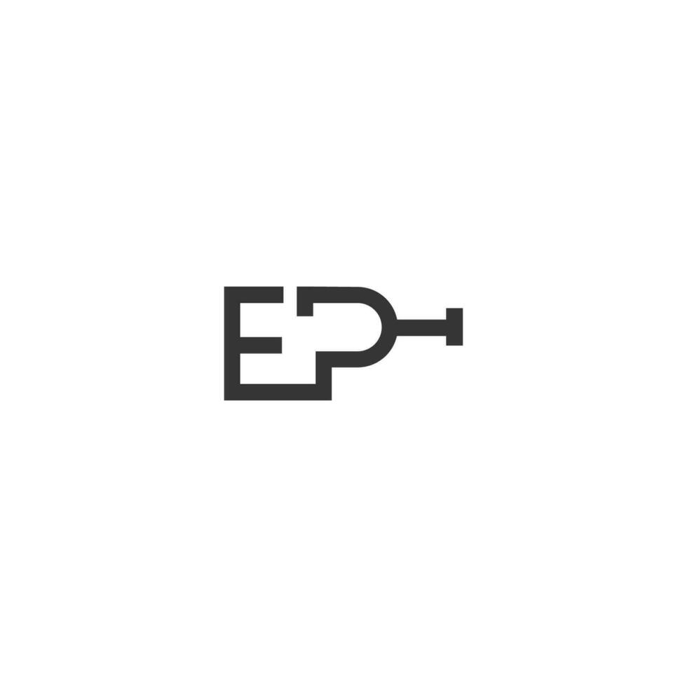 alfabet letters initialen monogram logo ey, ye, e en y vector