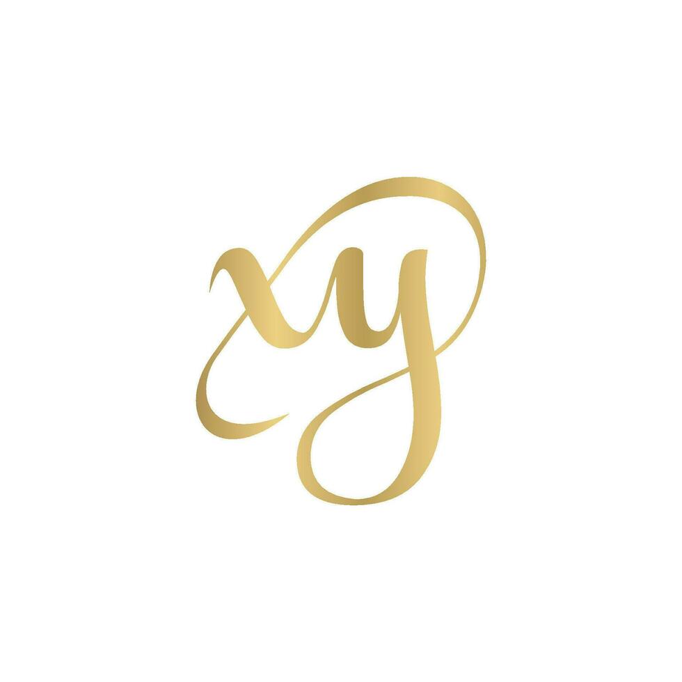 ja, xy, X en y abstract eerste monogram brief alfabet logo ontwerp vector