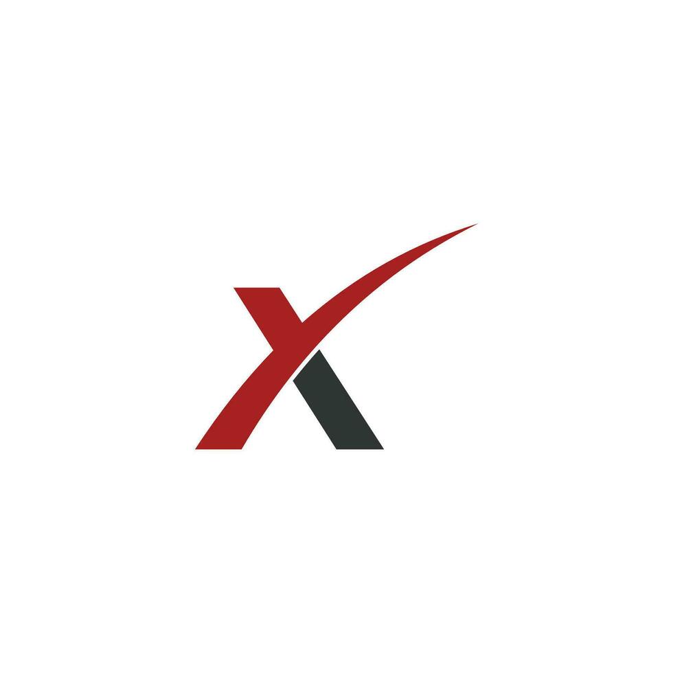 eerste brief X logo ontwerp sjabloon vector