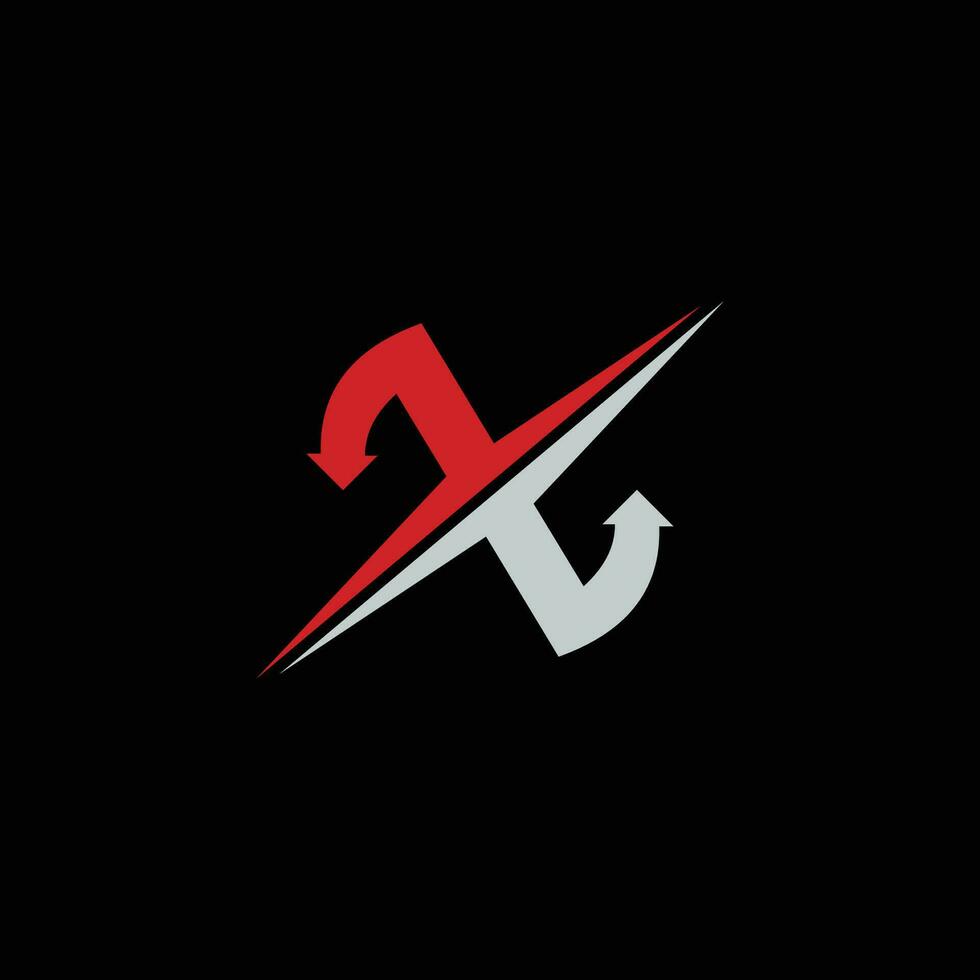 eerste brief X logo ontwerp sjabloon vector