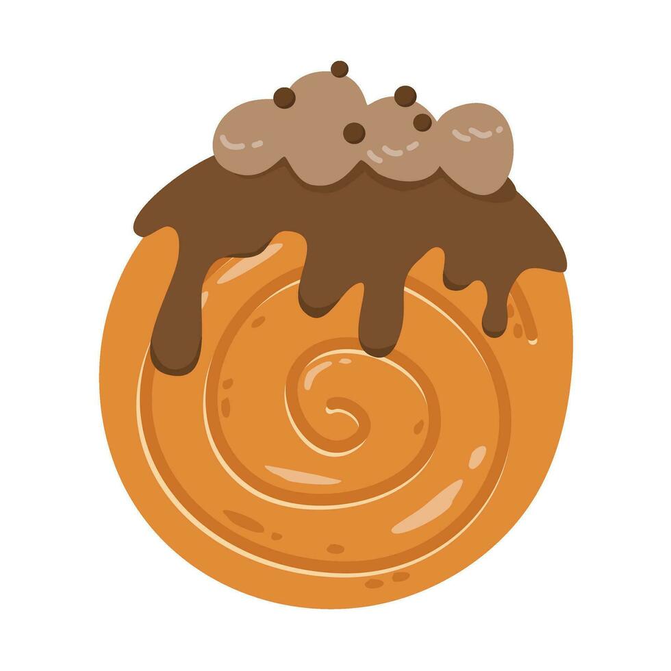 cromboloni is een croissant bomvol brood illustratie vector