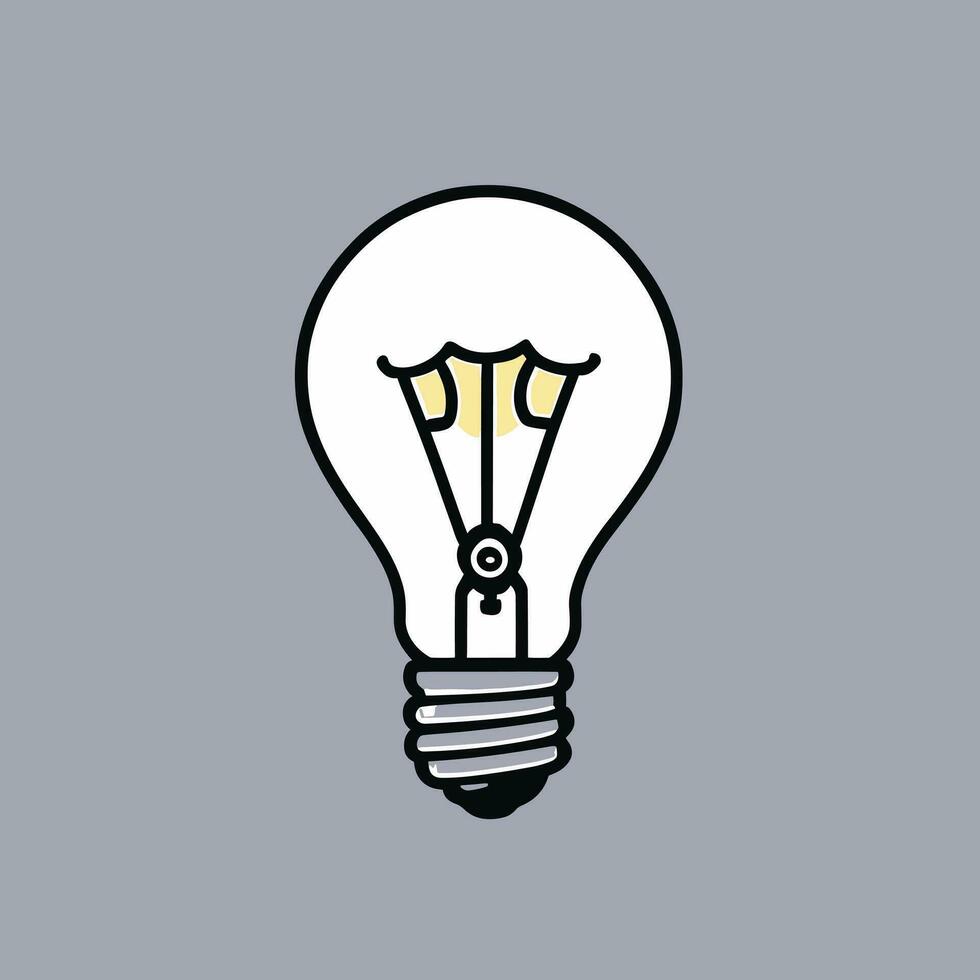 licht lamp idee creatief denken concept ontwerp vector
