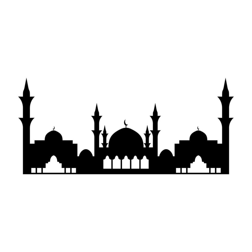 moskee icoon. vlak illustratie van moskee vector icoon voor web ontwerp