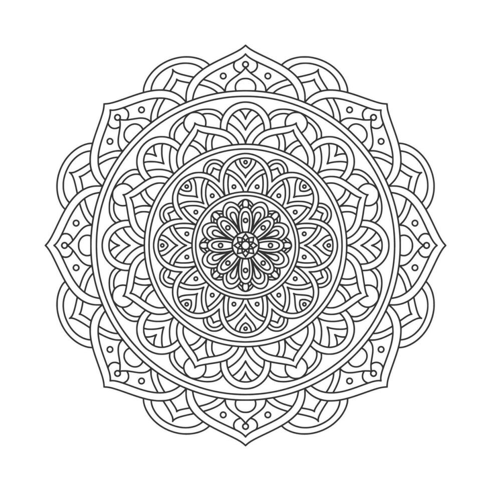 circulaire patroon mandala kunst decoratie-elementen vector