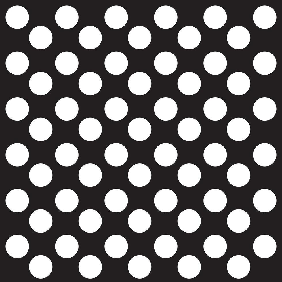 zwart achtergrond met wit polka dots vector