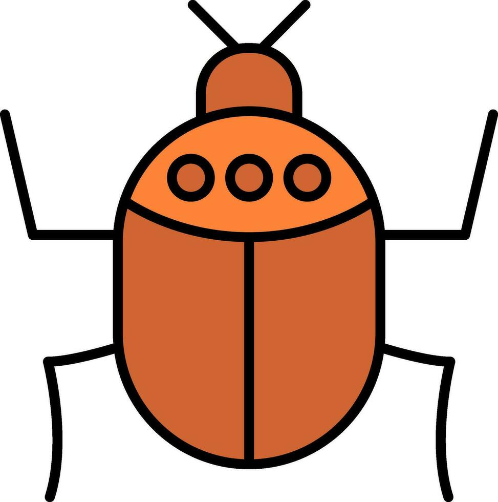 insect lijn gevulde icoon vector