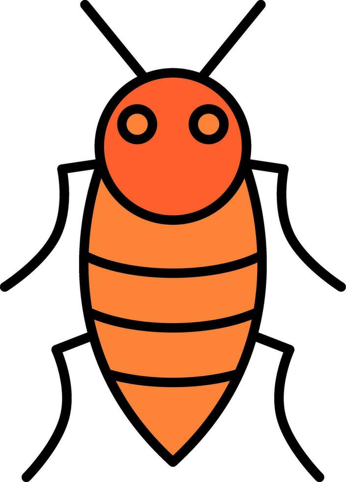 insect lijn gevulde icoon vector