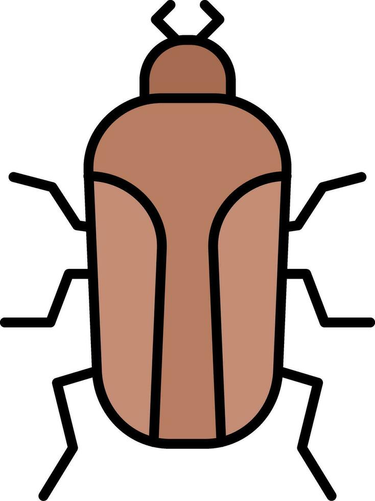 insect lijn gevulde icoon vector