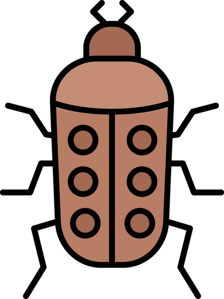 insect lijn gevulde icoon vector