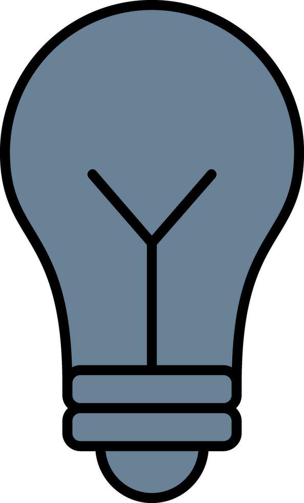 lamp lijn gevulde icoon vector