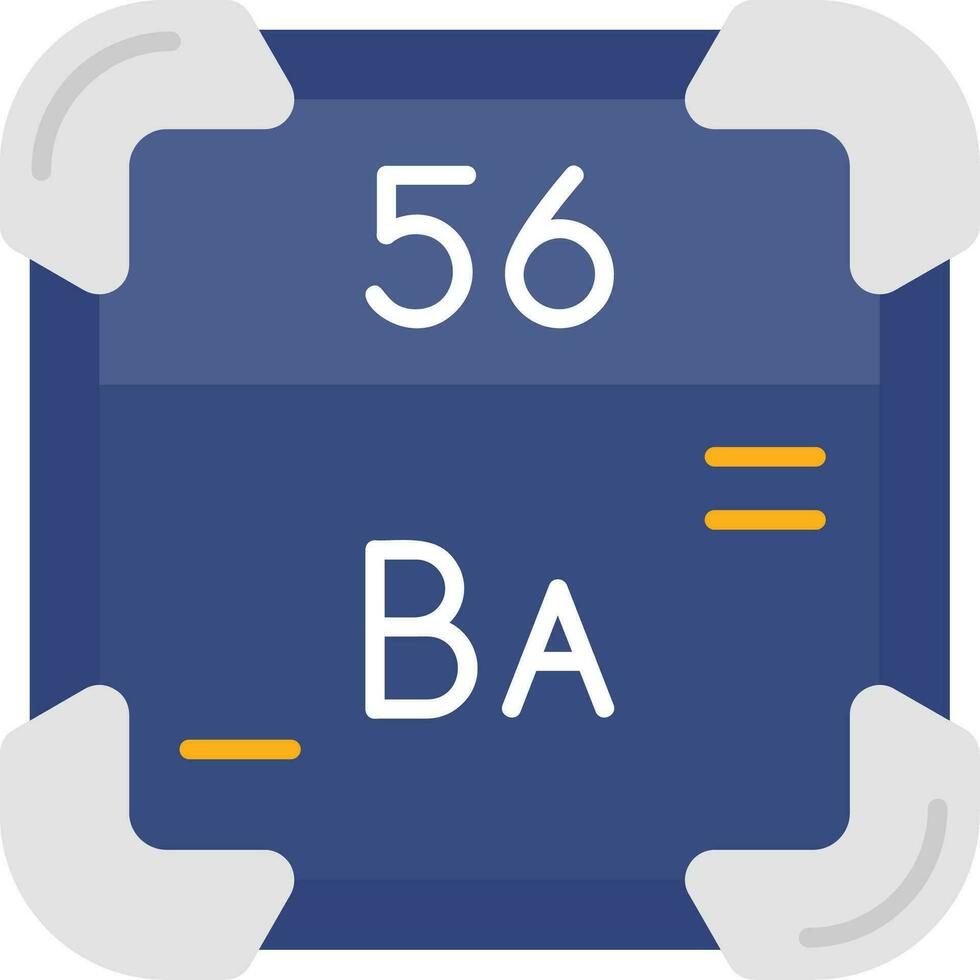 barium lijn gevulde icoon vector