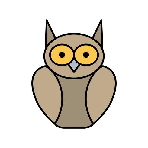 Afgestudeerde Owl Vector Icon