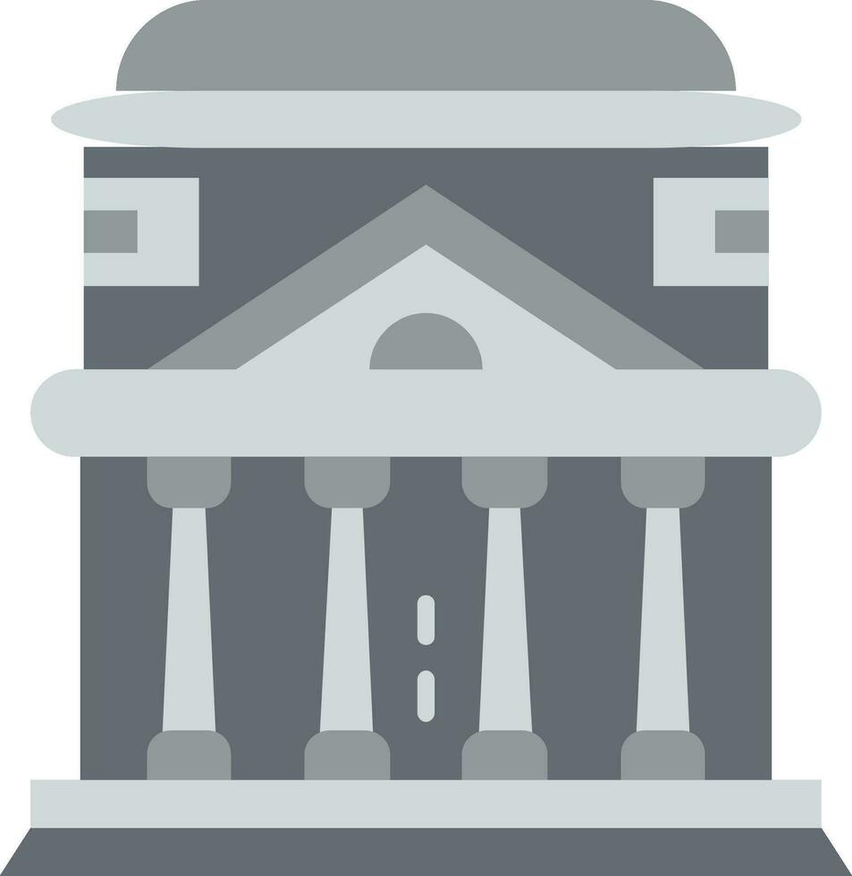 pantheon lijn gevulde icoon vector