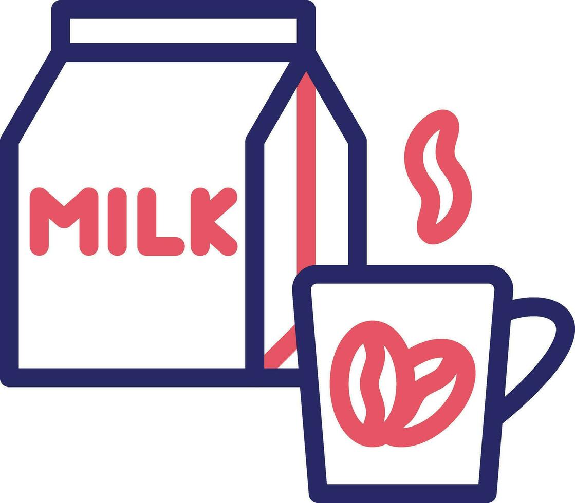 koffie melk vector icoon
