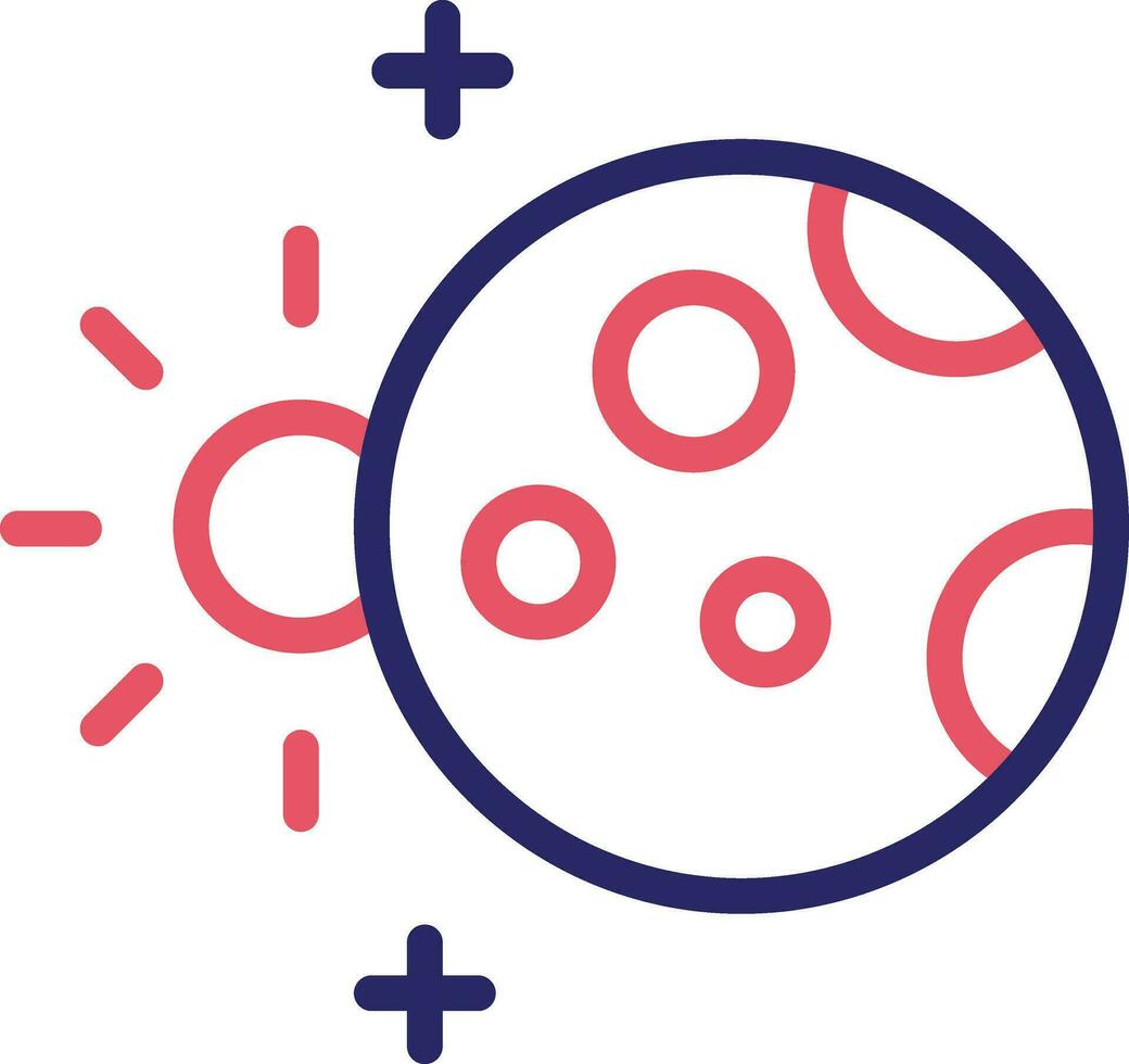 maan- verduistering vector icoon