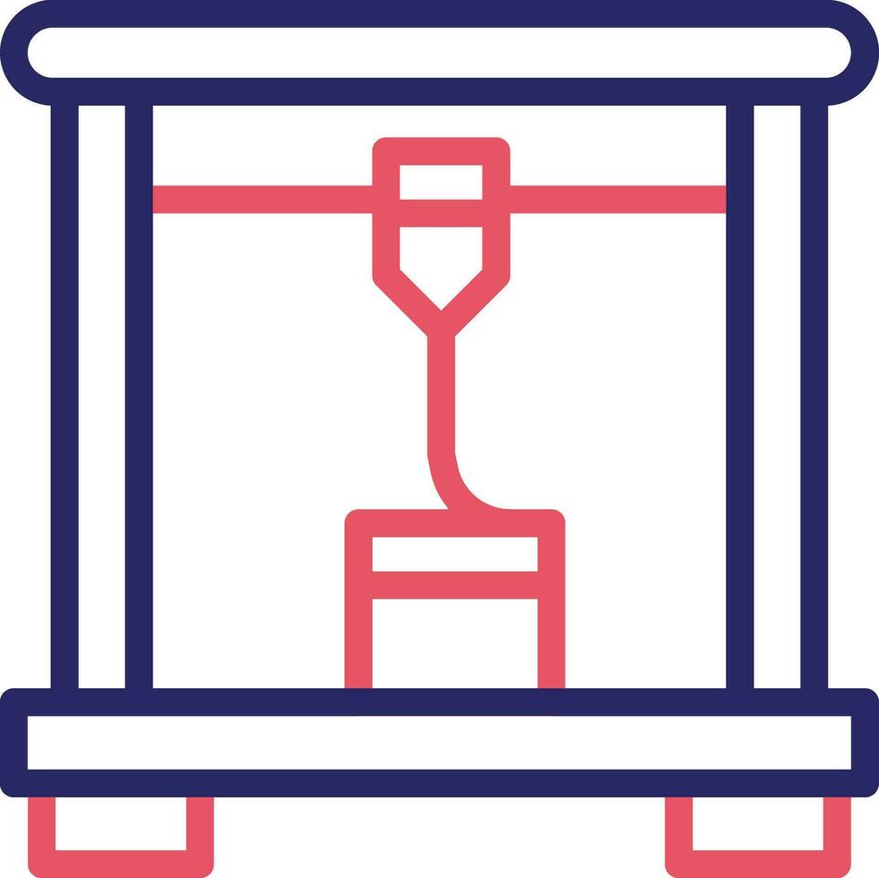 3D-printer vector pictogram