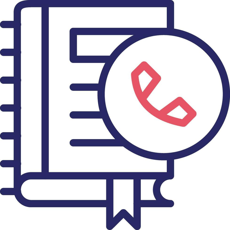 telefoonboek vector pictogram