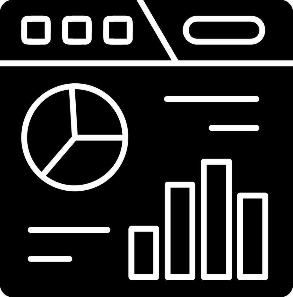 dashboard glyph-pictogram vector