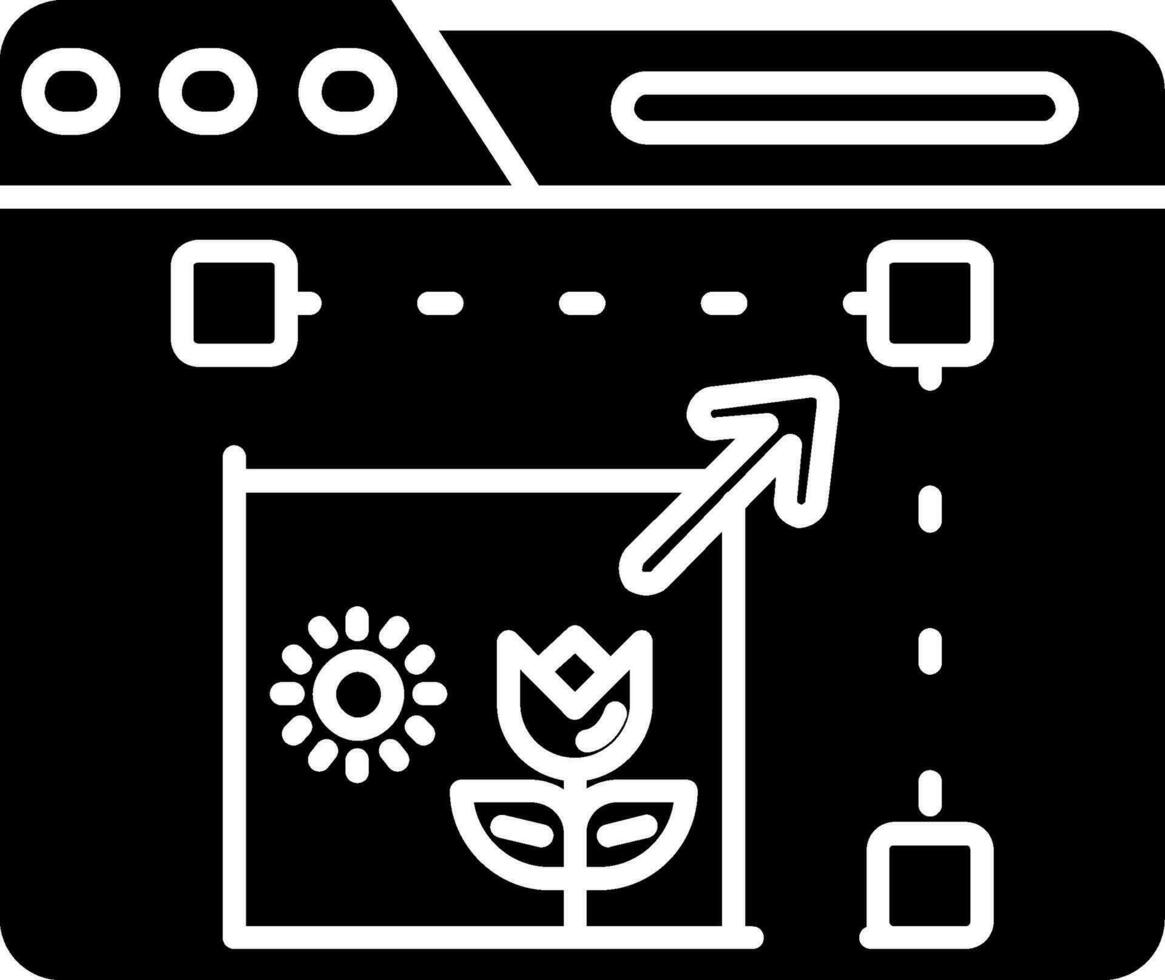 formaat van glyph-pictogram wijzigen vector