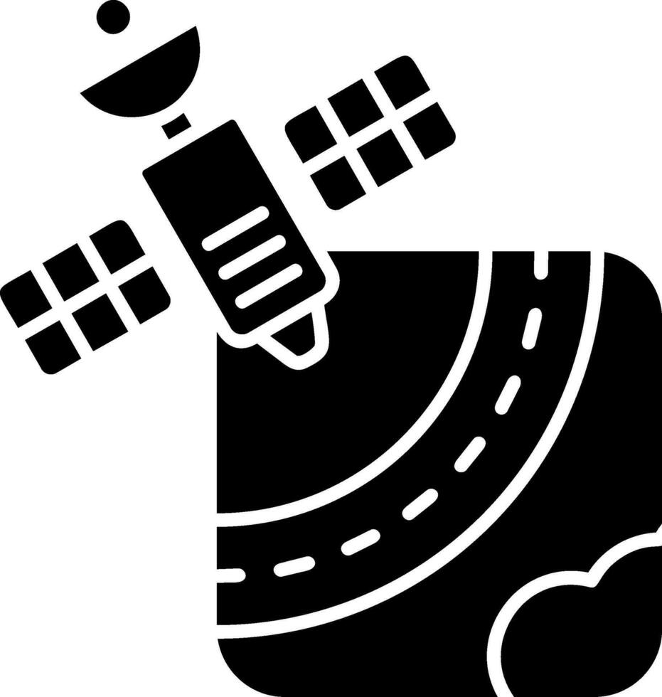 gps glyph-pictogram vector