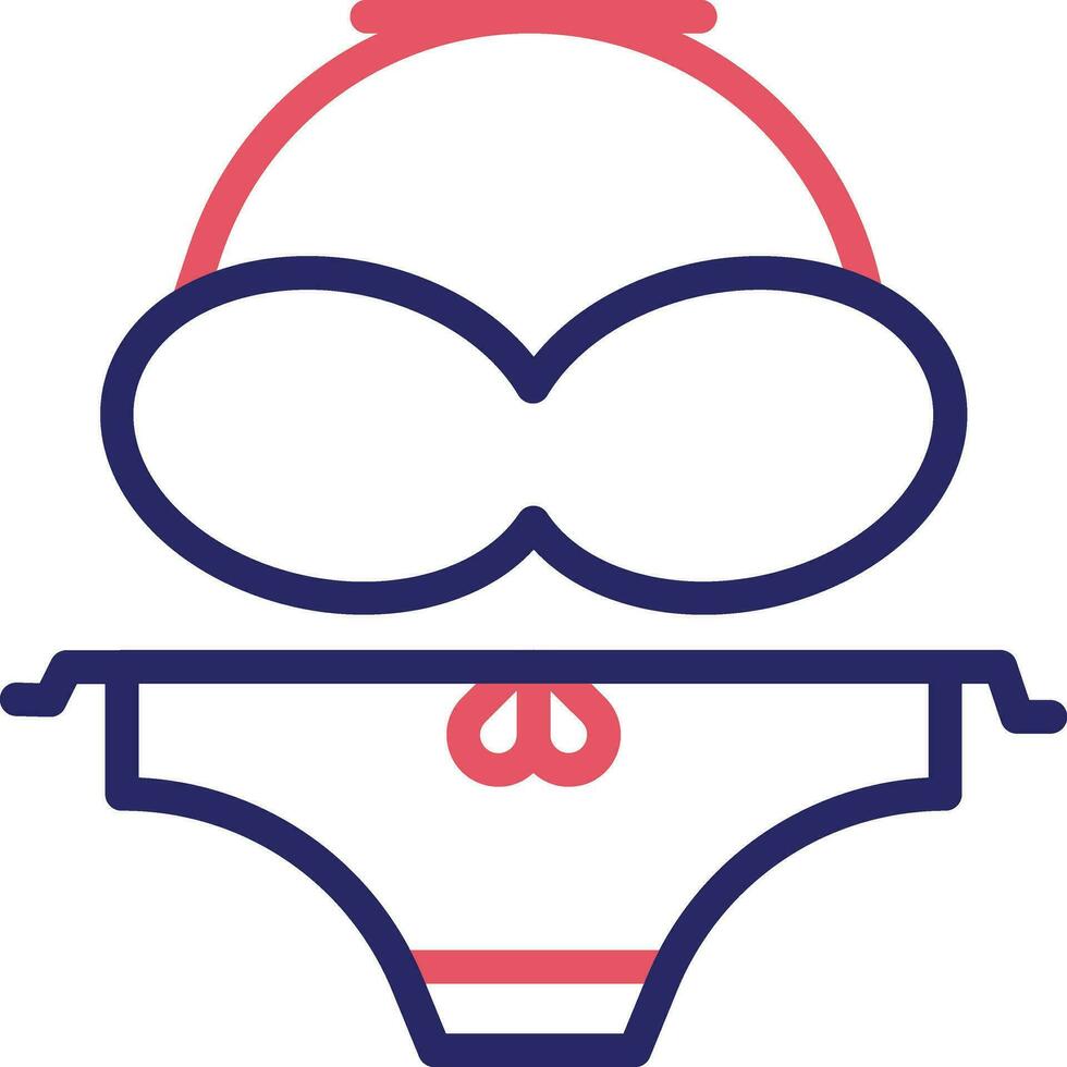 Dames zwempak vector icoon