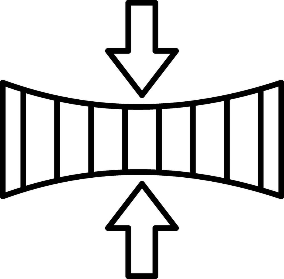 elasticiteit lijn icoon vector