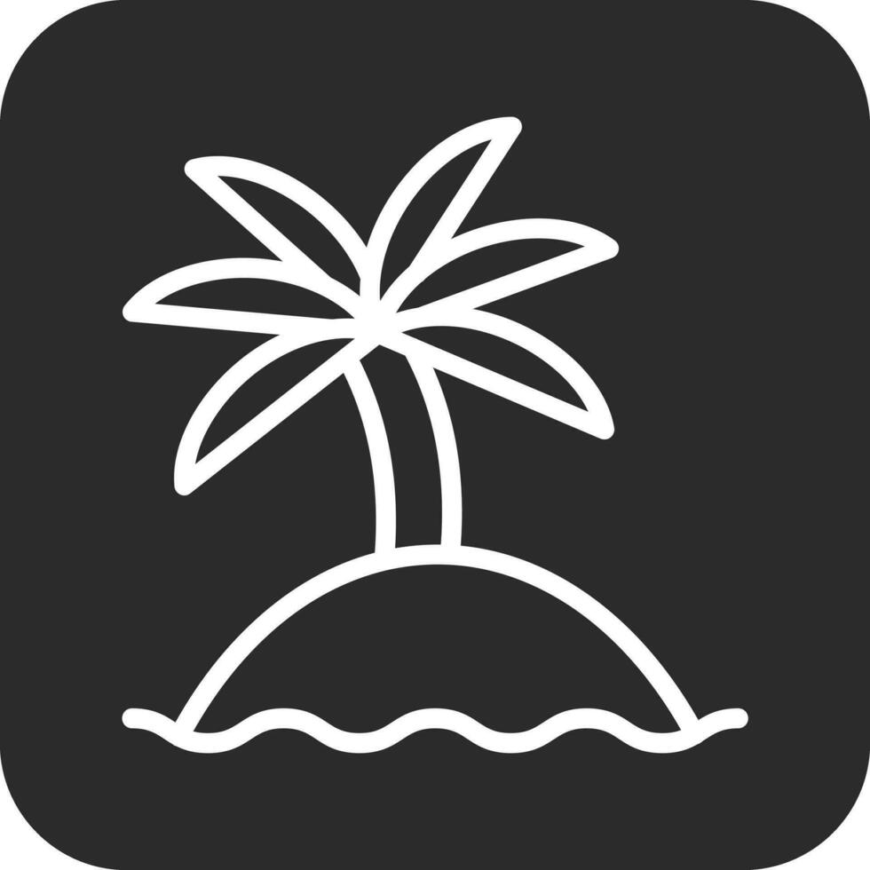 palm eiland vector icoon