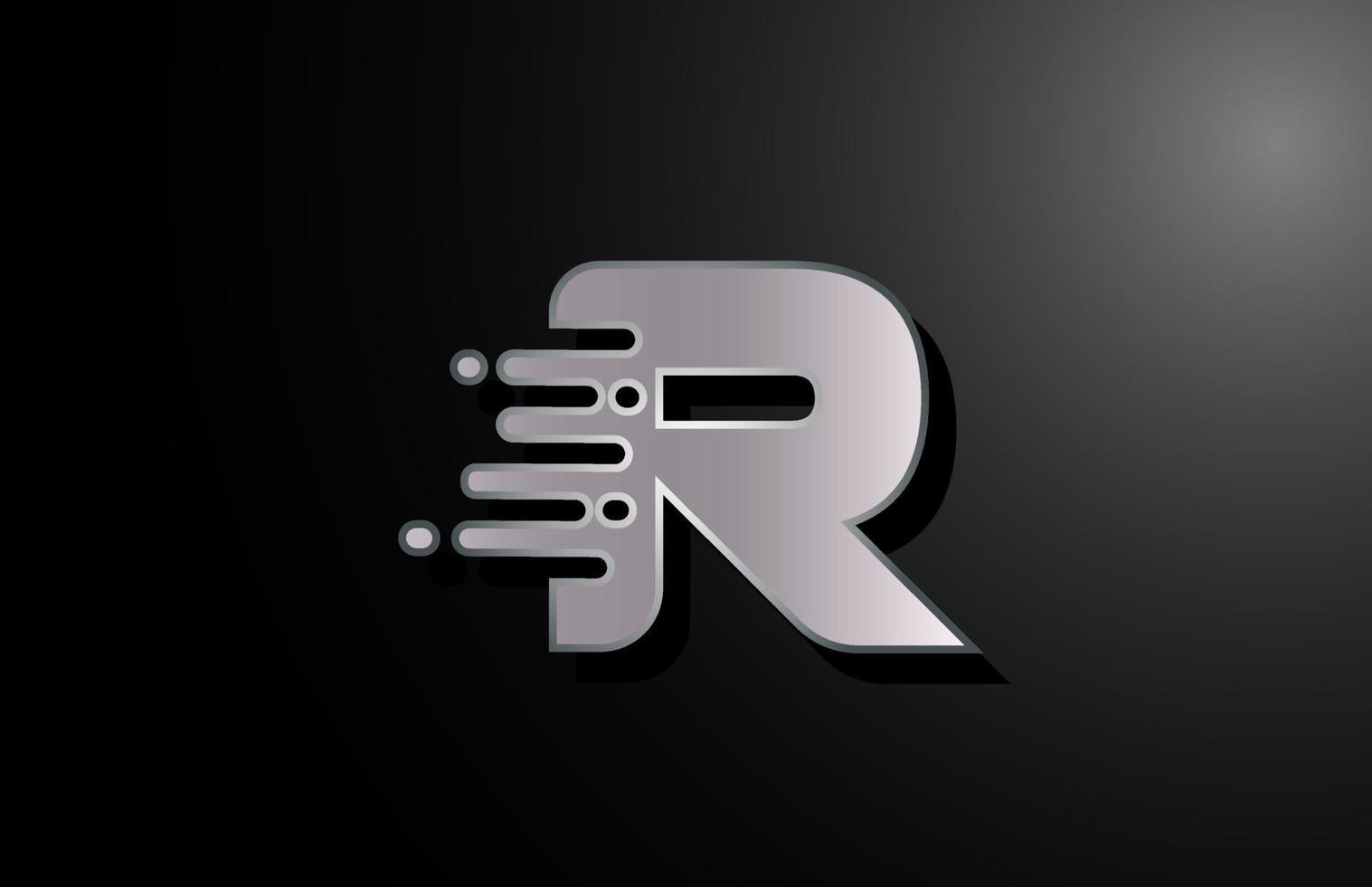 r letter logo icoon voor zaken en bedrijf vector