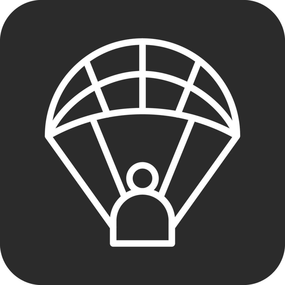 leger parachute vector icoon