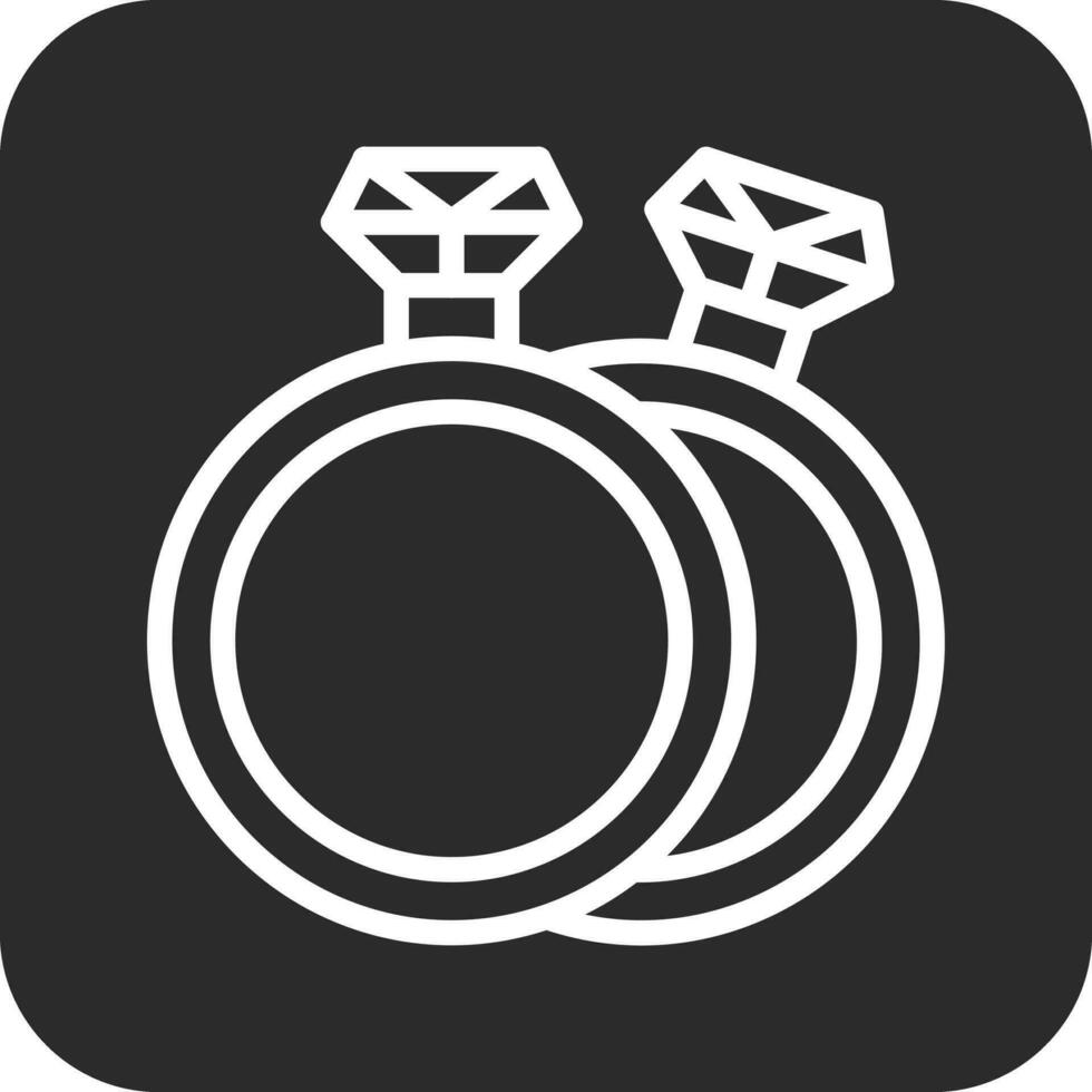 diamant ring vector icoon