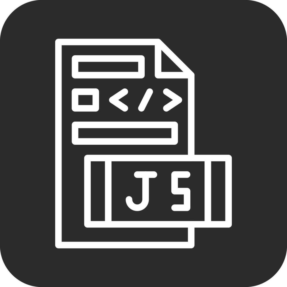 javascript het dossier vector icoon