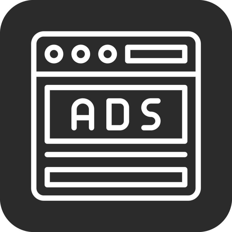 online advertenties vector icoon