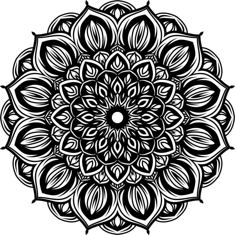 circulaire patroon mandala kunst achtergrond decoratie vector