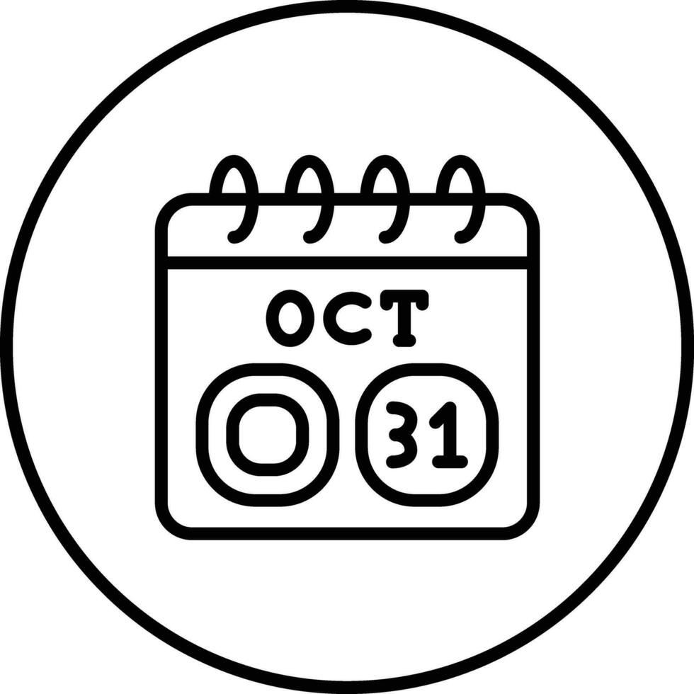 oktober 31e vector icoon