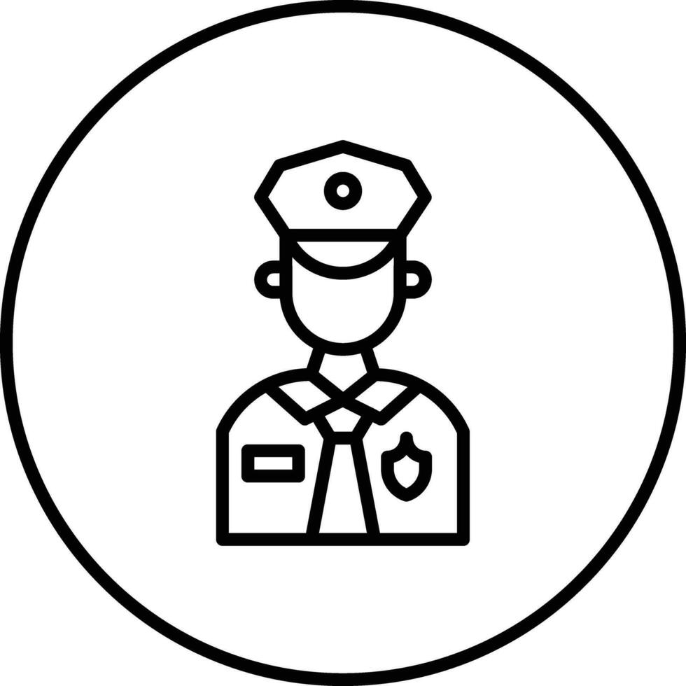 politieagent vector icoon