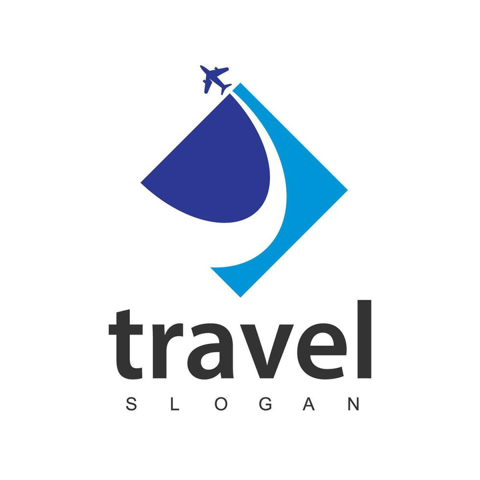 reizen agentschap bedrijf logo. vakantie en vakantie logo ontwerp vector