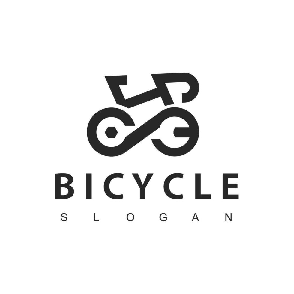 fiets logo concept icoon vector, fiets reparatie logo, vector