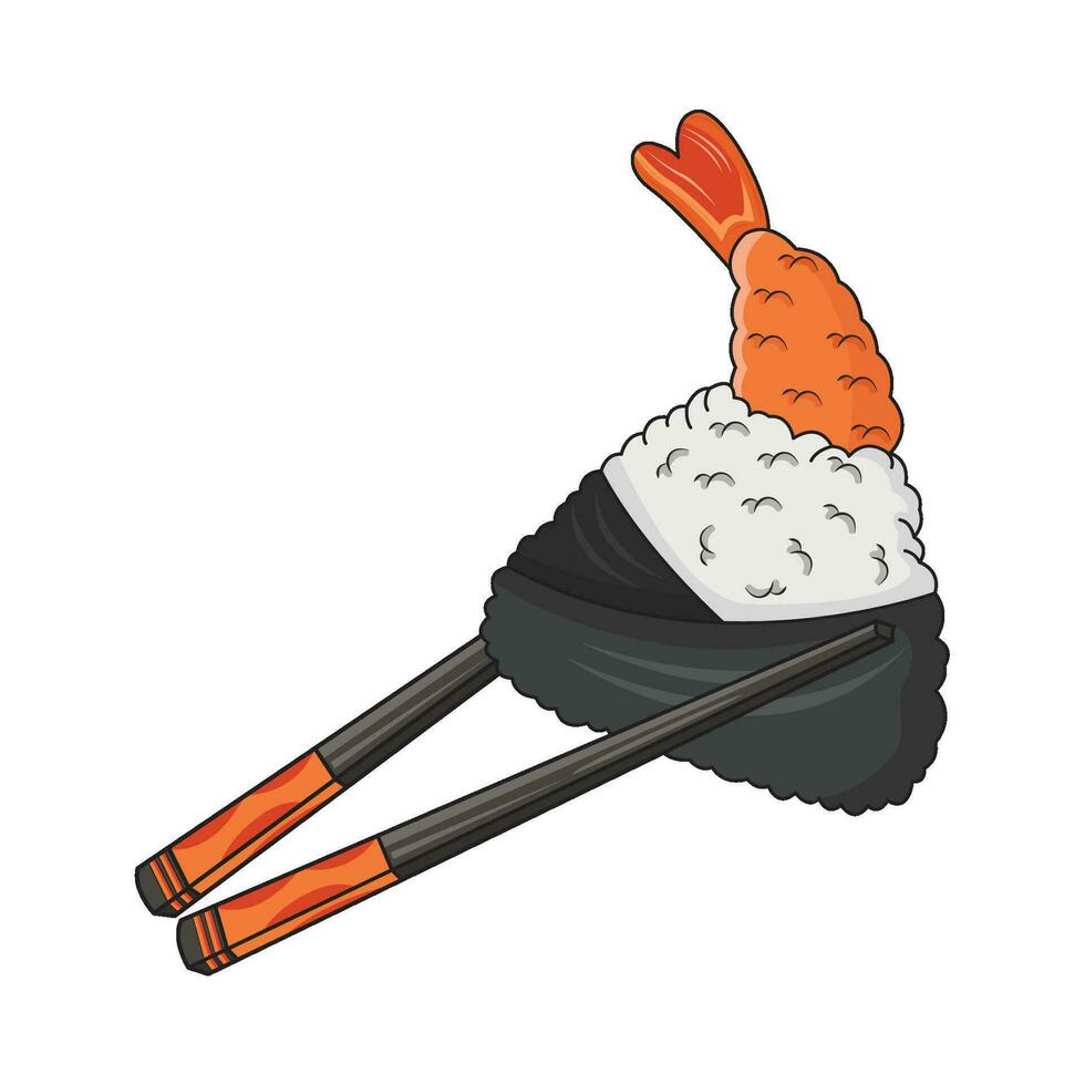 illustratie van onigiri vector