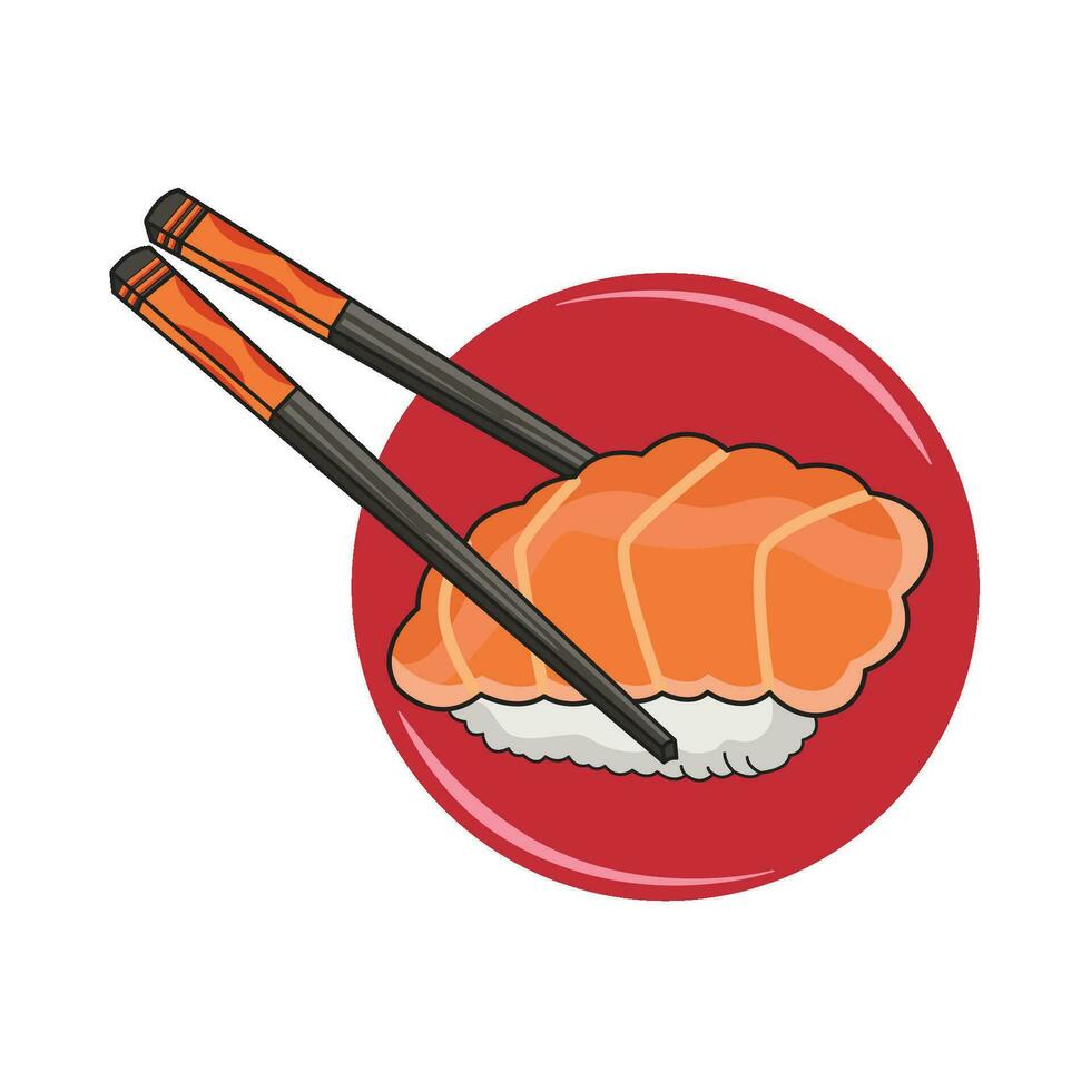 illustratie van sushi vector