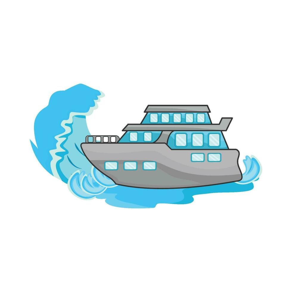 illustratie van boot vector