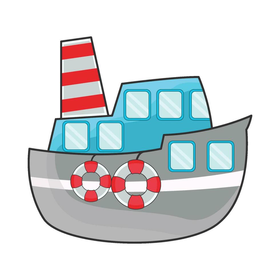 illustratie van boot vector