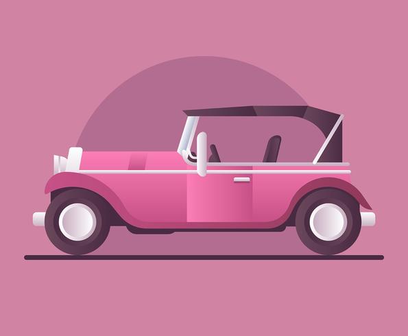 Retro auto illustratie vector